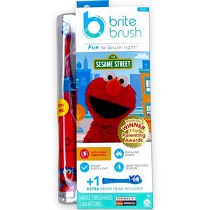 Brite Brush Soft Interactive Sesame Street ELMO Toothbrush Sonic Vibration Games